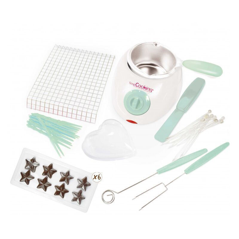 Scrap Cooking Σκεύος για Φοντύ Ηλεκτρικό από Ανοξείδωτο Ατσάλι 2 Ατόμων Λευκό