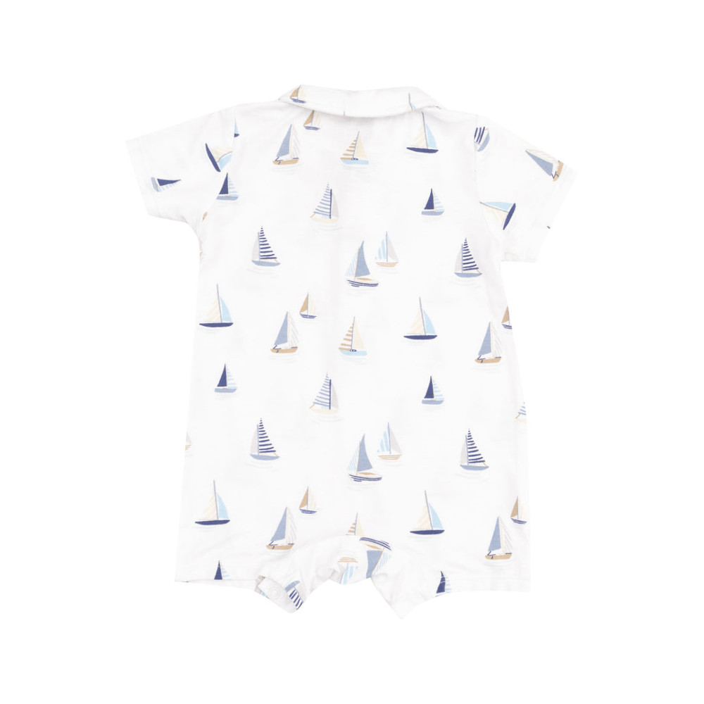 Ολόσωμο κορμάκι  Sailboats Blue Ολόσωμο κορμάκι  Sailboats Blue
