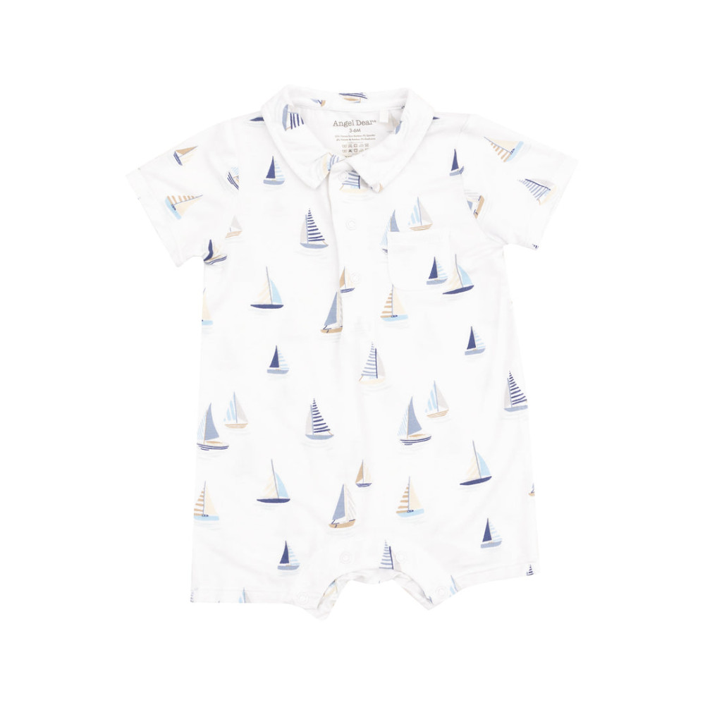 Ολόσωμο κορμάκι  Sailboats Blue Ολόσωμο κορμάκι  Sailboats Blue