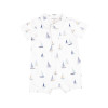 Ολόσωμο κορμάκι  Sailboats Blue Ολόσωμο κορμάκι  Sailboats Blue