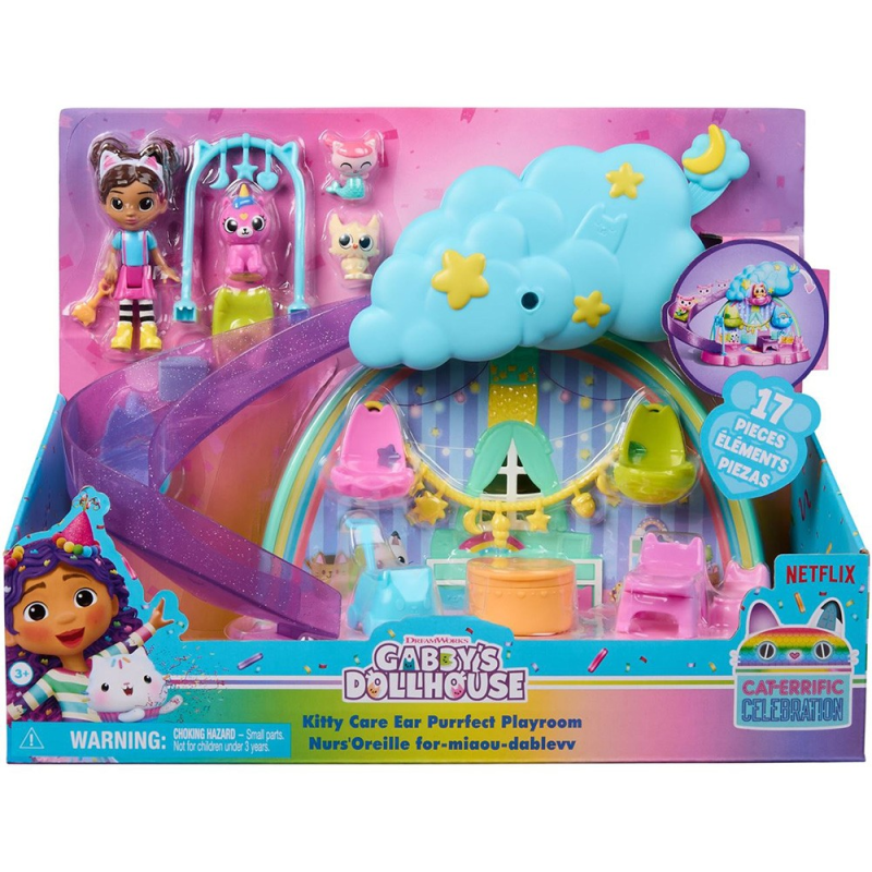 Spin Master Gabbys Dollhouse, Kitty Ear Purrfect Playroom Γατοπαιδικός Σταθμός Spin Master Gabbys Dollhouse, Kitty Ear Purrfect Playroom Γατοπαιδικός Σταθμός
