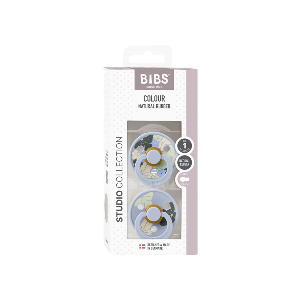 Bibs Πιπίλες Καουτσούκ Morning Bloom/Dusty Blue για 0-6 μηνών 2τμχ Bibs Πιπίλες Καουτσούκ Morning Bloom/Dusty Blue για 0-6 μηνών 2τμχ