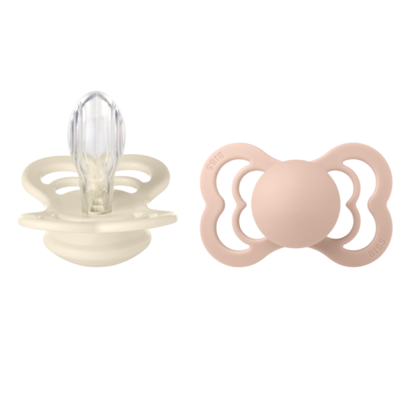 Bibs Σετ Πιπίλες 2τμχ – Supreme – Ivory/Blush– Συμμετρική No2 Bibs Σετ Πιπίλες 2τμχ – Supreme – Ivory/Blush– Συμμετρική No2