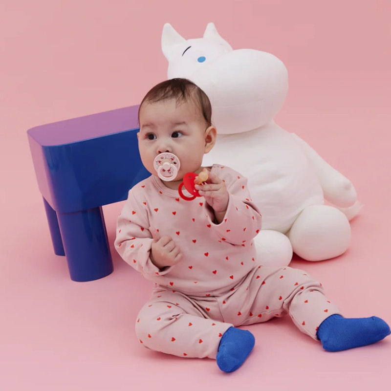 BIBS Moomin Colour Πιπίλες 2 Τεμάχια Dancing Candy Apple Mix 0 + Μηνών 