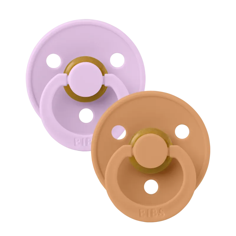 Bibs Πιπίλες Καουτσούκ Colour Violet Sky / Pumkin για 0+ μηνών 2τμχ