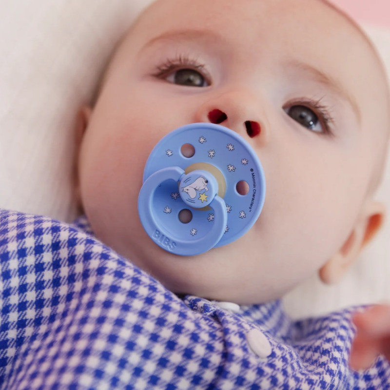 BIBS  Moomin Colour Πιπίλες 2 Τεμάχια Good Night - Breeze Mix  No 2 6 + Μηνών 