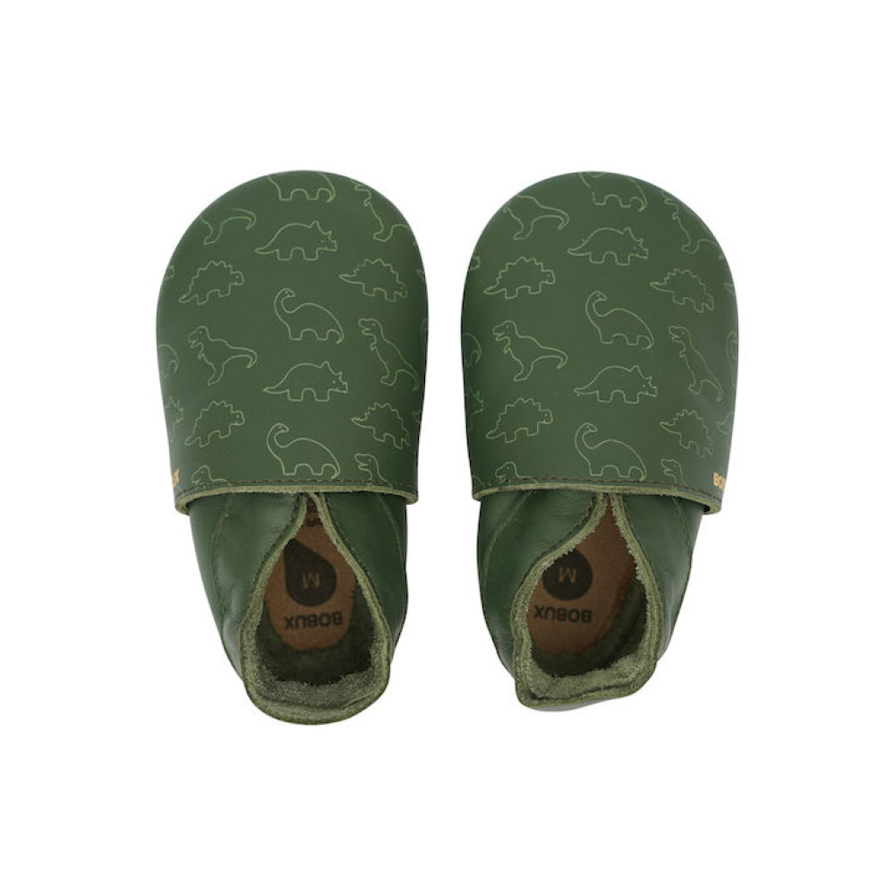 Bobux Παντοφλάκια Soft Sole Dino Olive Bobux Παντοφλάκια Soft Sole Dino Olive