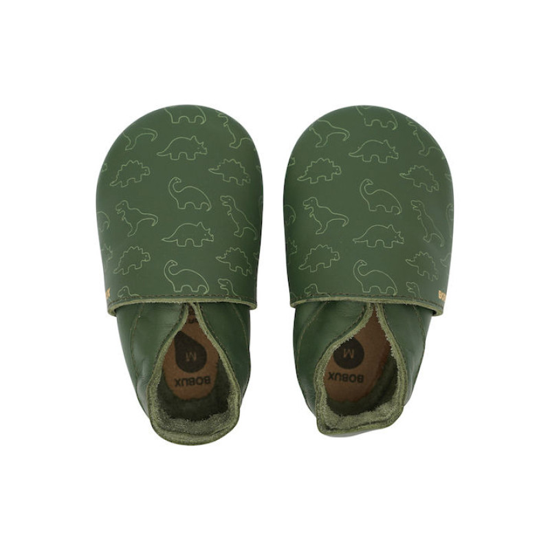 Bobux Παντοφλάκια Soft Sole Dino Olive Bobux Παντοφλάκια Soft Sole Dino Olive