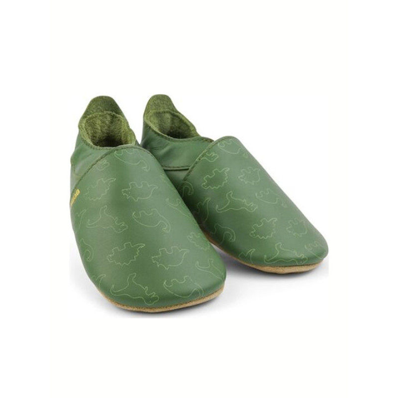 Bobux Παντοφλάκια Soft Sole Dino Olive Bobux Παντοφλάκια Soft Sole Dino Olive