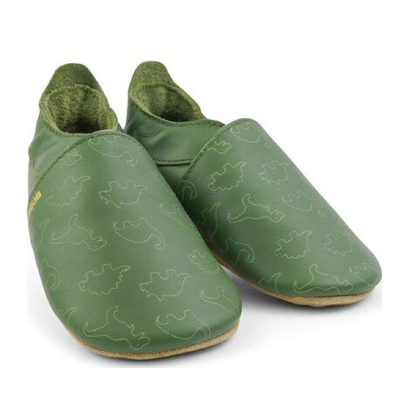 Bobux Παντοφλάκια Soft Sole Dino Olive Bobux Παντοφλάκια Soft Sole Dino Olive