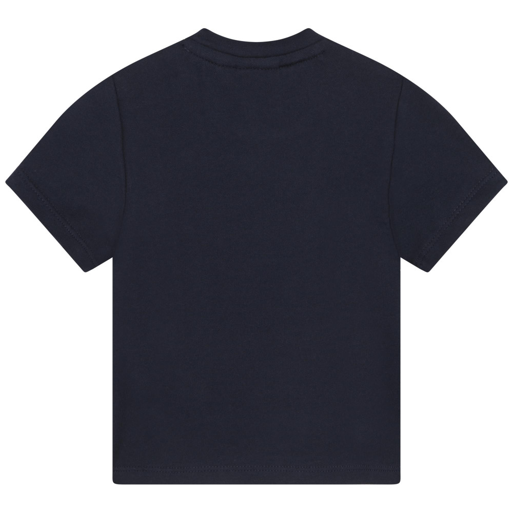 Boss Παιδική Βαμβακερή Μπλούζα Navy Blue Boss Παιδική Βαμβακερή Μπλούζα Navy Blue