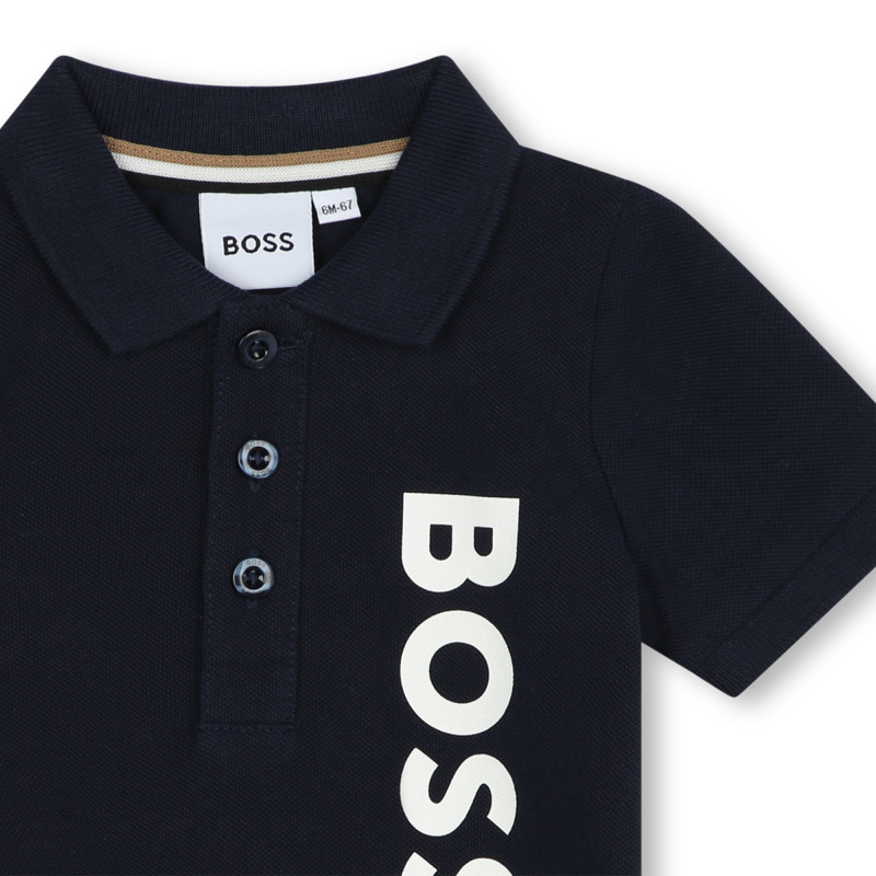 Boss Βρεφική Μπλούζα Polo Navy Blue
