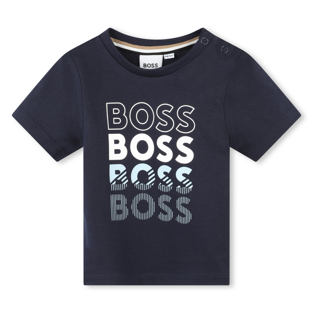 Boss Βρεφική Μπλούζα Navy Blue Boss Βρεφική Μπλούζα Navy Blue