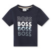 Boss Βρεφική Μπλούζα Navy Blue Boss Βρεφική Μπλούζα Navy Blue