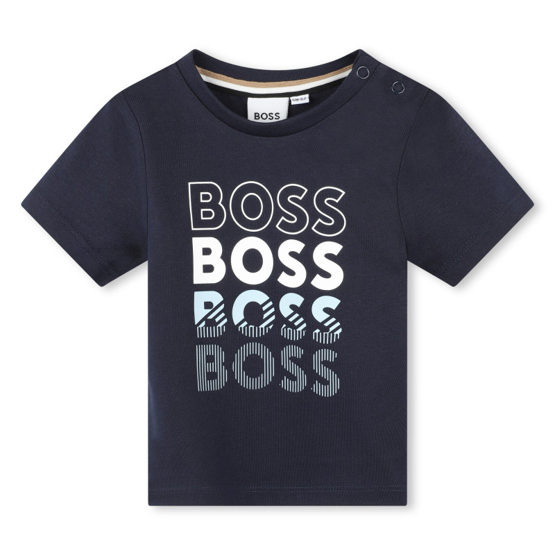 Boss Βρεφική Μπλούζα Navy Blue Boss Βρεφική Μπλούζα Navy Blue