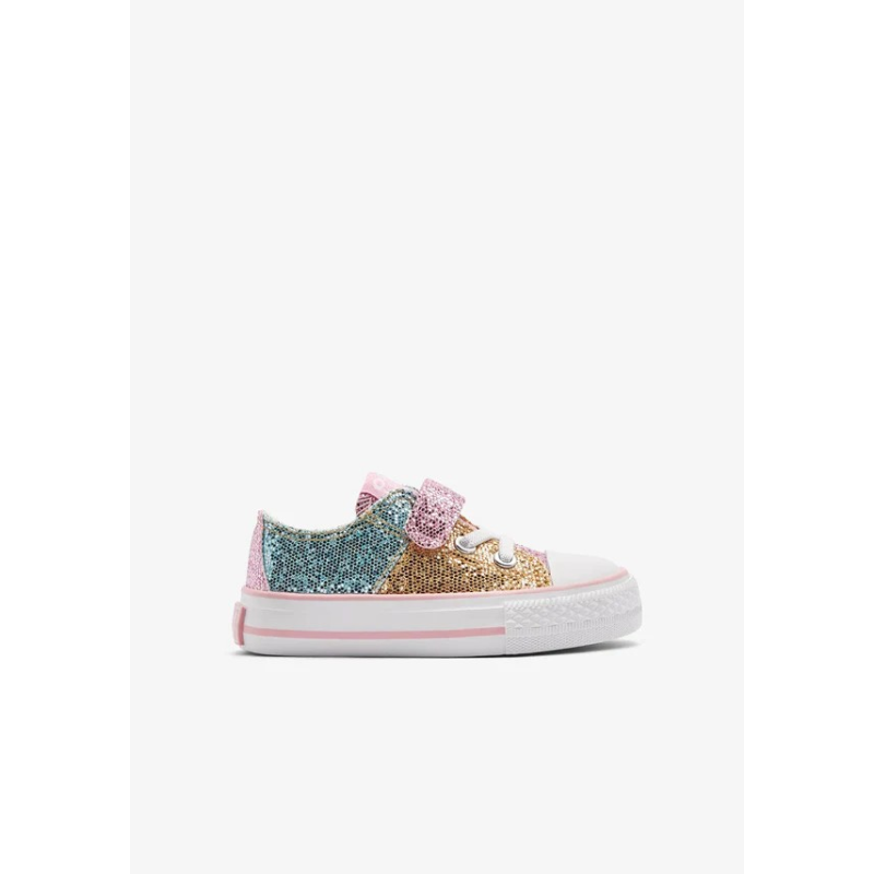 Patchwork Glitter Straps Low  παιδικά Sneakers Patchwork Glitter Straps Low  παιδικά Sneakers