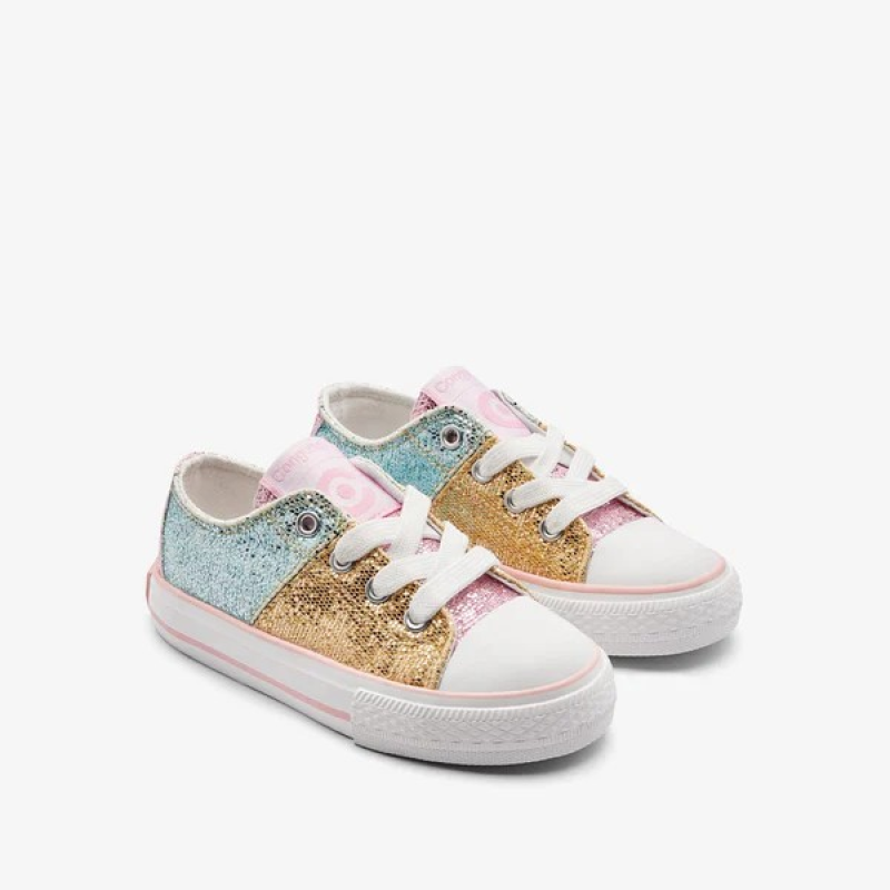Patchwork Glitter Low παιδικά Sneakers Patchwork Glitter Low παιδικά Sneakers