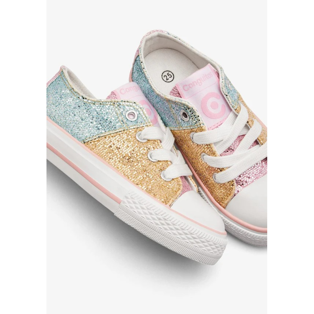 Patchwork Glitter Low παιδικά Sneakers Patchwork Glitter Low παιδικά Sneakers
