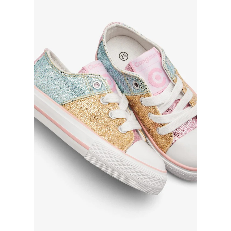Patchwork Glitter Low παιδικά Sneakers Patchwork Glitter Low παιδικά Sneakers