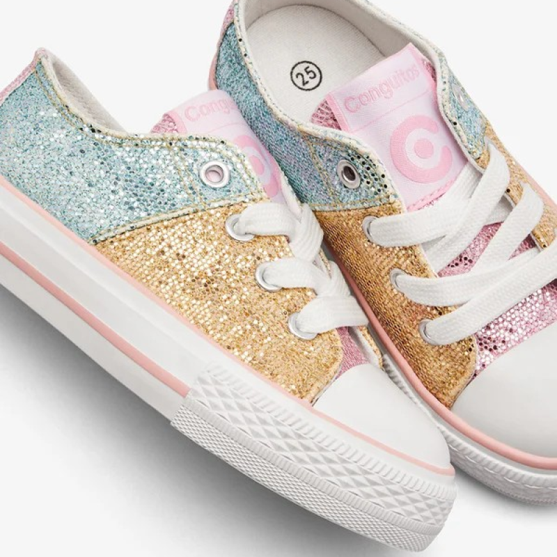 Patchwork Glitter Low παιδικά Sneakers Patchwork Glitter Low παιδικά Sneakers