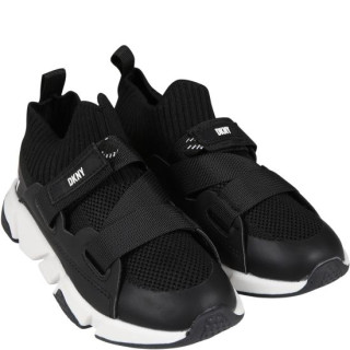 DKNY Παιδικά Παπούτσια Αθλητικά Μαύρο/Λευκό