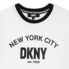 DKNY Κοντομάνικη Μπλούζα Λευκή Με Μαύρες Λεπτομέρειες DKNY Κοντομάνικη Μπλούζα Λευκή Με Μαύρες Λεπτομέρειες