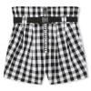 DKNY Ψηλόμεσο Σορτσάκι Με Ζώνη Ασπρόμαυρο DKNY Ψηλόμεσο Σορτσάκι Με Ζώνη Ασπρόμαυρο