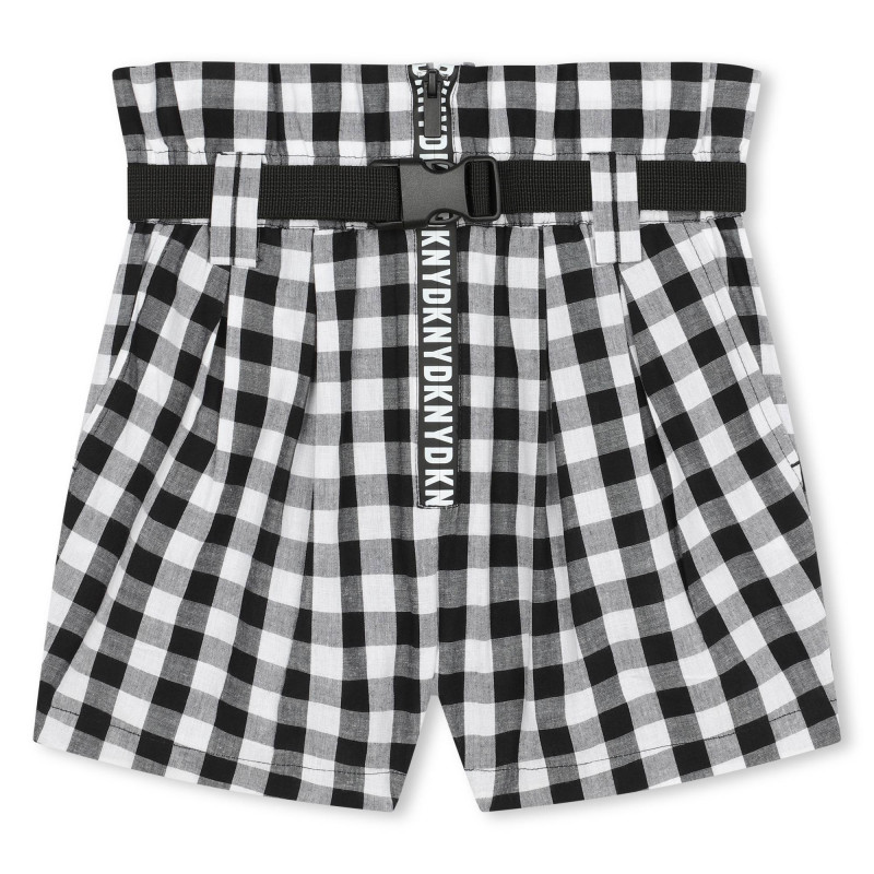 DKNY Ψηλόμεσο Σορτσάκι Με Ζώνη Ασπρόμαυρο DKNY Ψηλόμεσο Σορτσάκι Με Ζώνη Ασπρόμαυρο