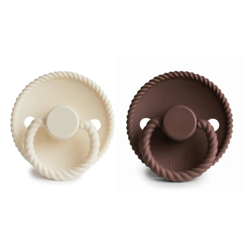 Σετ Πιπίλες Από Φυσικό Καουτσούκ 0-6m Cream/Cocoa Σετ Πιπίλες Από Φυσικό Καουτσούκ 0-6m Cream/Cocoa