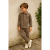 Παιδικό  Σετ Πουκάμισο Με Παντελόνι – Γήινο Ταμπα 