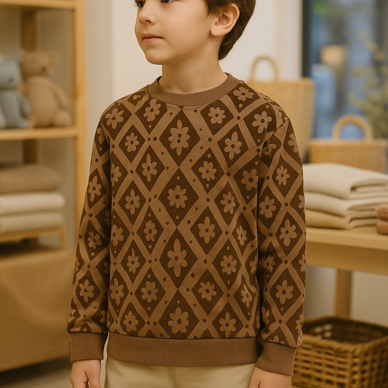 Gang Παιδική Βαμβακερή Μπλούζα Καφέ