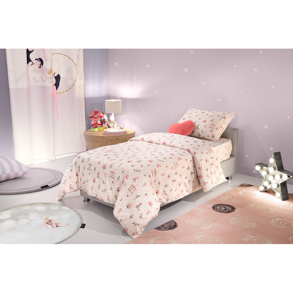 Saint Clair Παιδικά Σεντόνια Enjoy Pinky Σετ 3 Τεμαχίων Saint Clair Παιδικά Σεντόνια Enjoy Pinky Σετ 3 Τεμαχίων