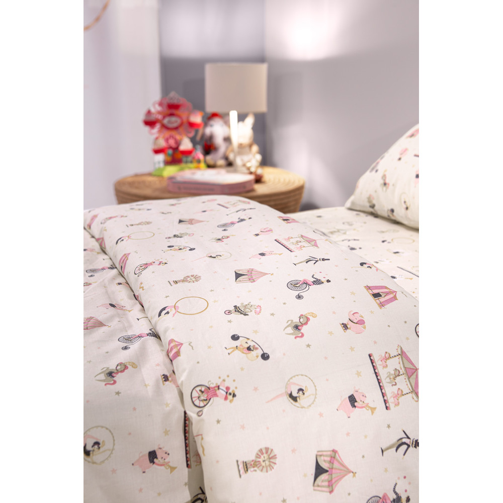Saint Clair Παιδικά Σεντόνια Enjoy Pinky Σετ 3 Τεμαχίων Saint Clair Παιδικά Σεντόνια Enjoy Pinky Σετ 3 Τεμαχίων