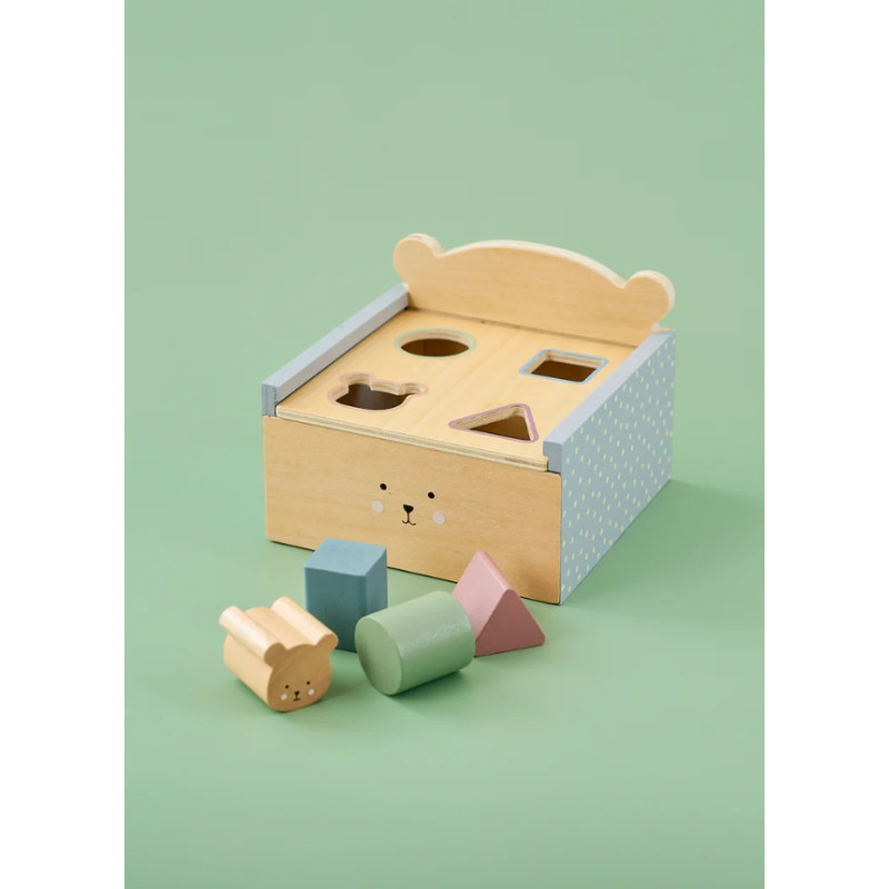 Jabadabado Κουτί Με Σχήματα Teddy από Ξύλο για 18+ Μηνών