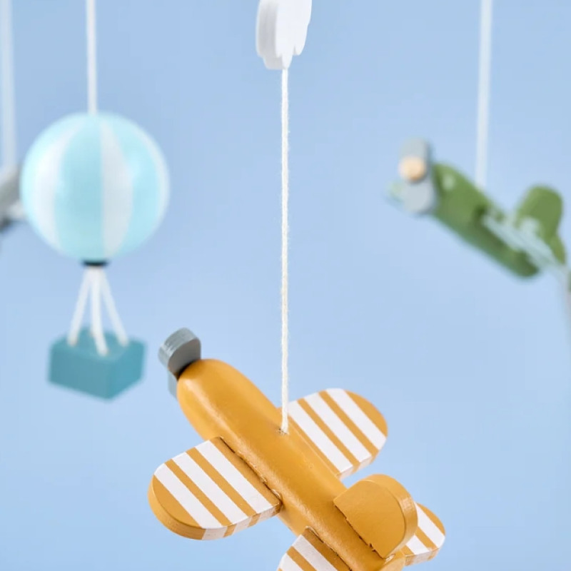 Jabadabado Ξύλινο Μόμπιλε Αεροπλανάκια