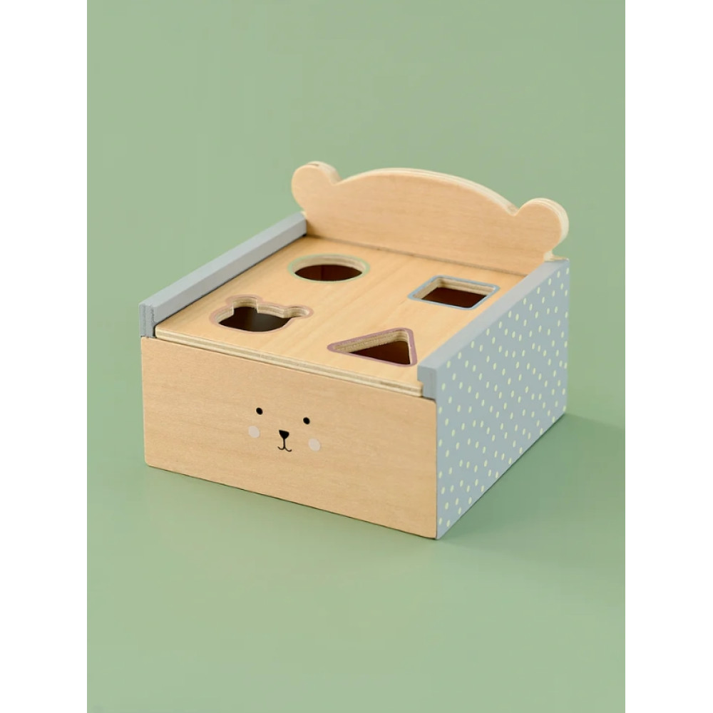 Jabadabado Κουτί Με Σχήματα Teddy από Ξύλο για 18+ Μηνών