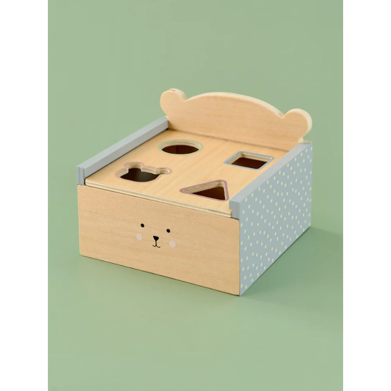 Jabadabado Κουτί Με Σχήματα Teddy από Ξύλο για 18+ Μηνών
