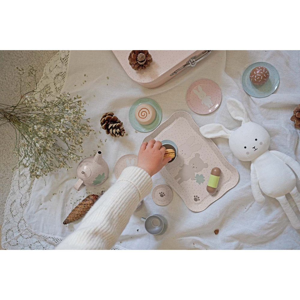 Jabadabado Βαλιτσάκι Με Σετ Τσαγιού Teddy & Bunny