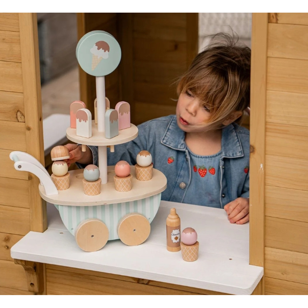 Jabadabado Ξύλινο Παγωτατζίδικο Μικρό 28x19x42cm