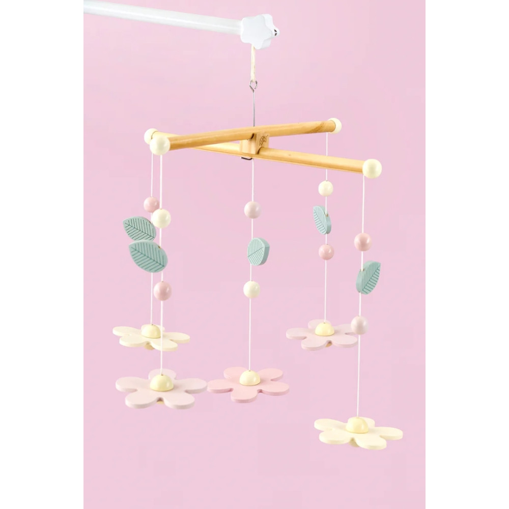 Jabadabado Ξύλινο Μόμπιλε Λουλουδάκια