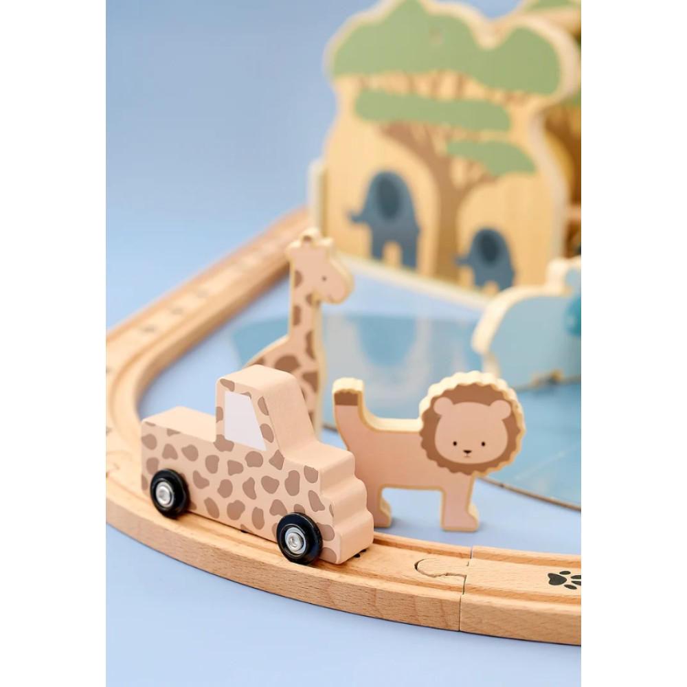 Jabadabado Ξύλινος Αυτοκινητόδρομος - Safari