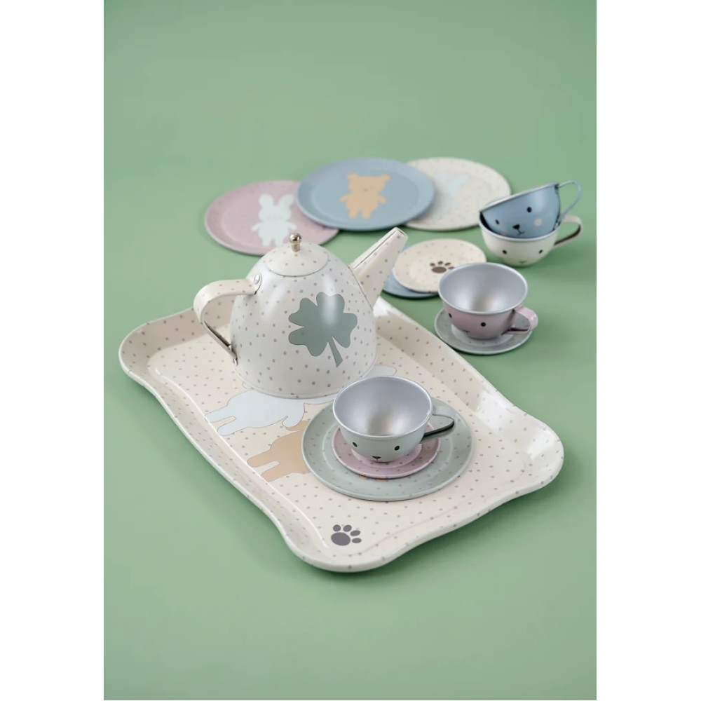 Jabadabado Βαλιτσάκι Με Σετ Τσαγιού Teddy & Bunny