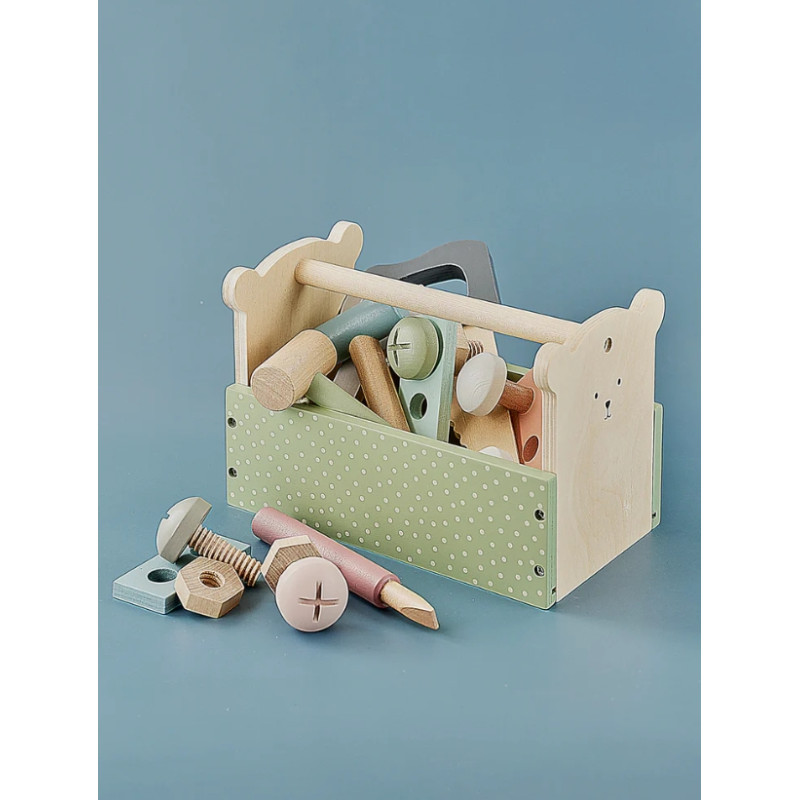 Jabadabado Ξύλινο Bαλιτσάκι Mε Eργαλεία Teddy