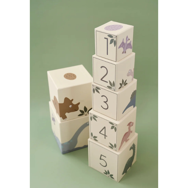 Jabadabado Στοιβαζόμενοι Κύβοι Με Αριθμούς 1-10 Δεινόσαυροι