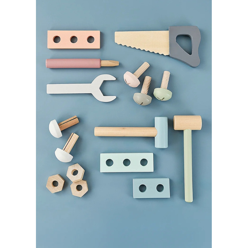 Jabadabado Ξύλινο Bαλιτσάκι Mε Eργαλεία Teddy