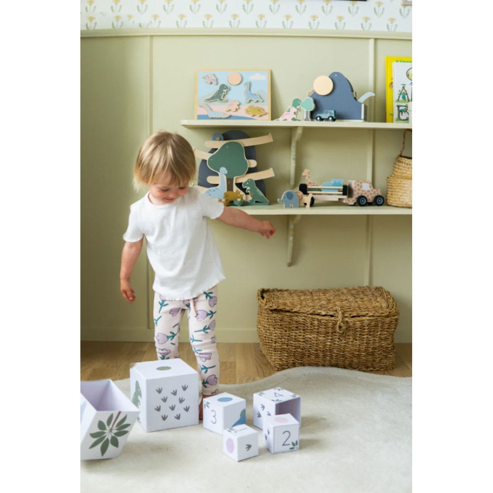 Jabadabado Στοιβαζόμενοι Κύβοι Με Αριθμούς 1-10 Δεινόσαυροι