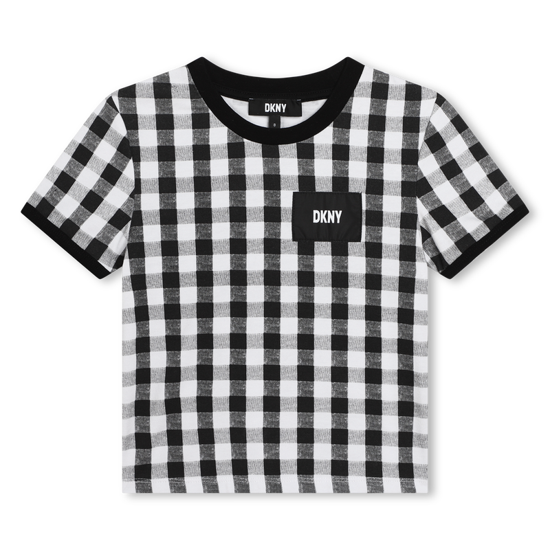 DKNY Κοντομάνικη Μπλούζα Ασπρόμαυρη