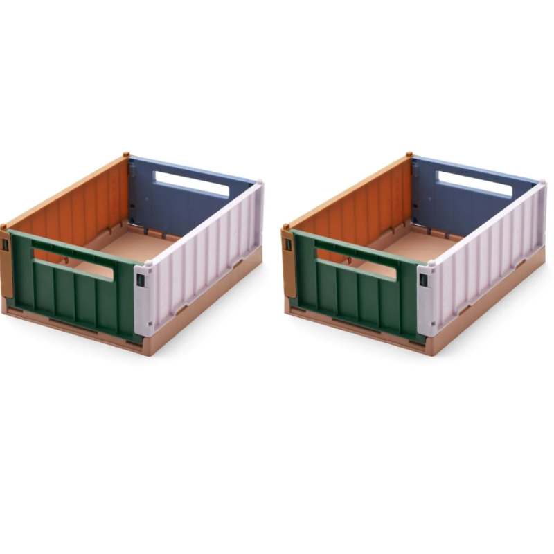 Liewood Πλαστικά Τελάρα Αποθήκευσης Wenston Small 2 Τμχ Garden Green Multi Mix 9,5x25cm Liewood Πλαστικά Τελάρα Αποθήκευσης Wenston Small 2 Τμχ Garden Green Multi Mix 9,5x25cm