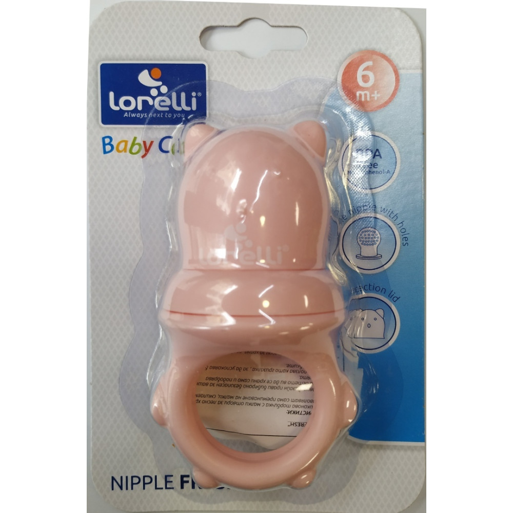 Lorelli Πιπίλα Φαγητού Σιλικόνης Fresh Ροζ Lorelli Πιπίλα Φαγητού Σιλικόνης Fresh Ροζ