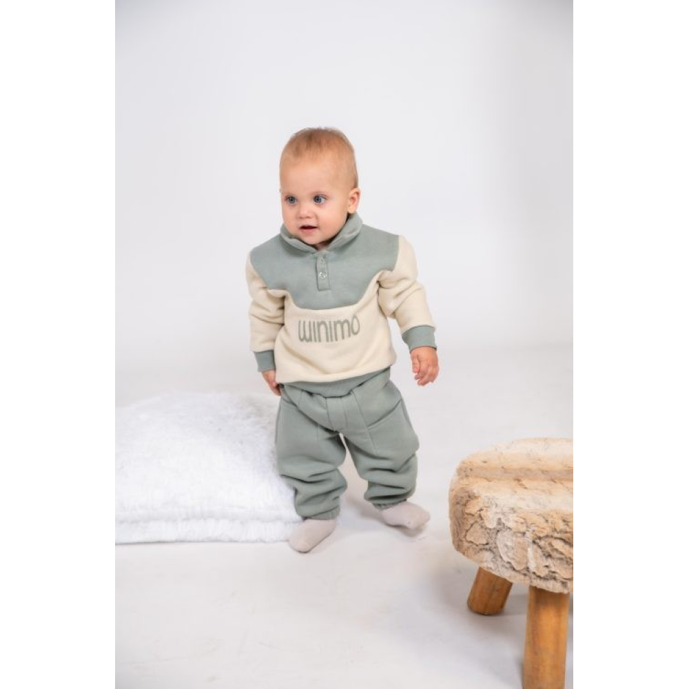 Minimo Σετ Φούτερ 2 Tεμαχίων Μπούζα Fleece Με Πόλο Και Παντελόνι Φούτερ Minimo Σετ Φούτερ 2 Tεμαχίων Μπούζα Fleece Με Πόλο Και Παντελόνι Φούτερ